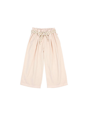 Buho Soft Velour Girly Pants - Cream Pink