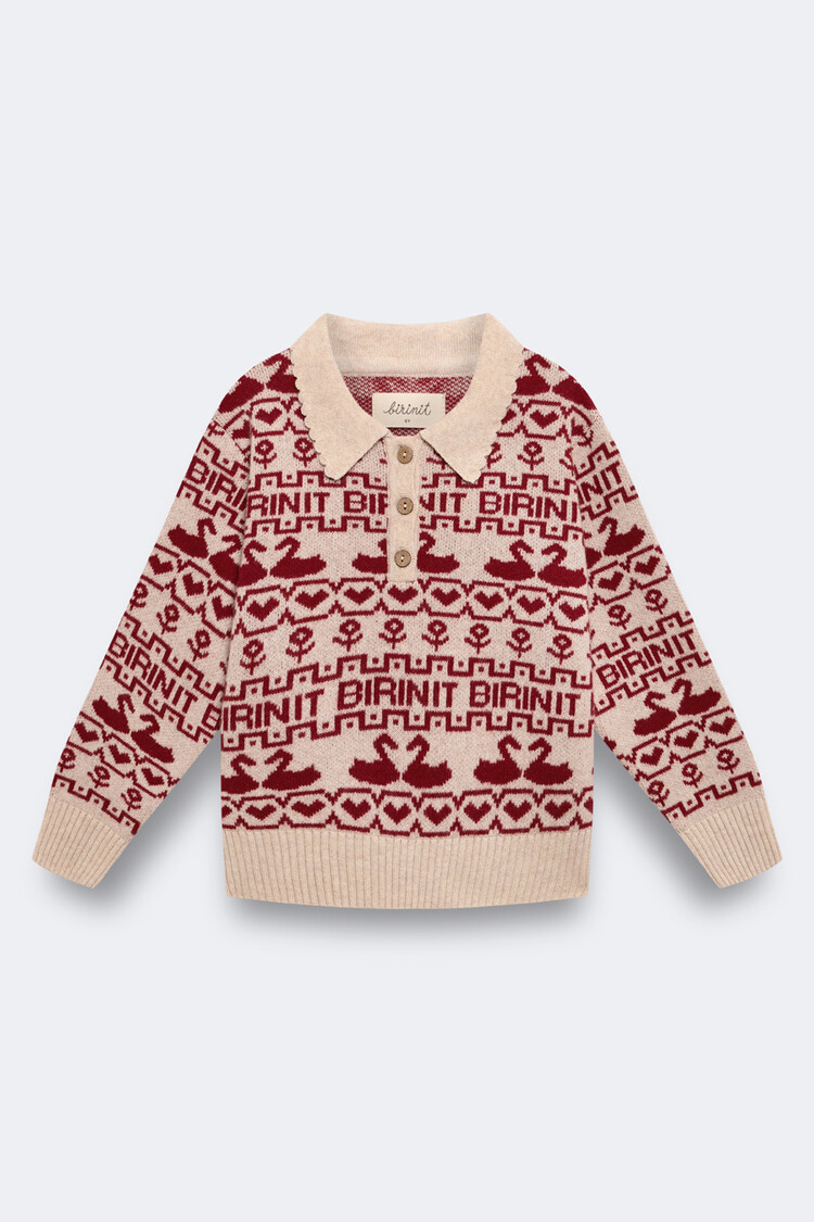 Birinit Cherry Ducks Sweater - Punto
