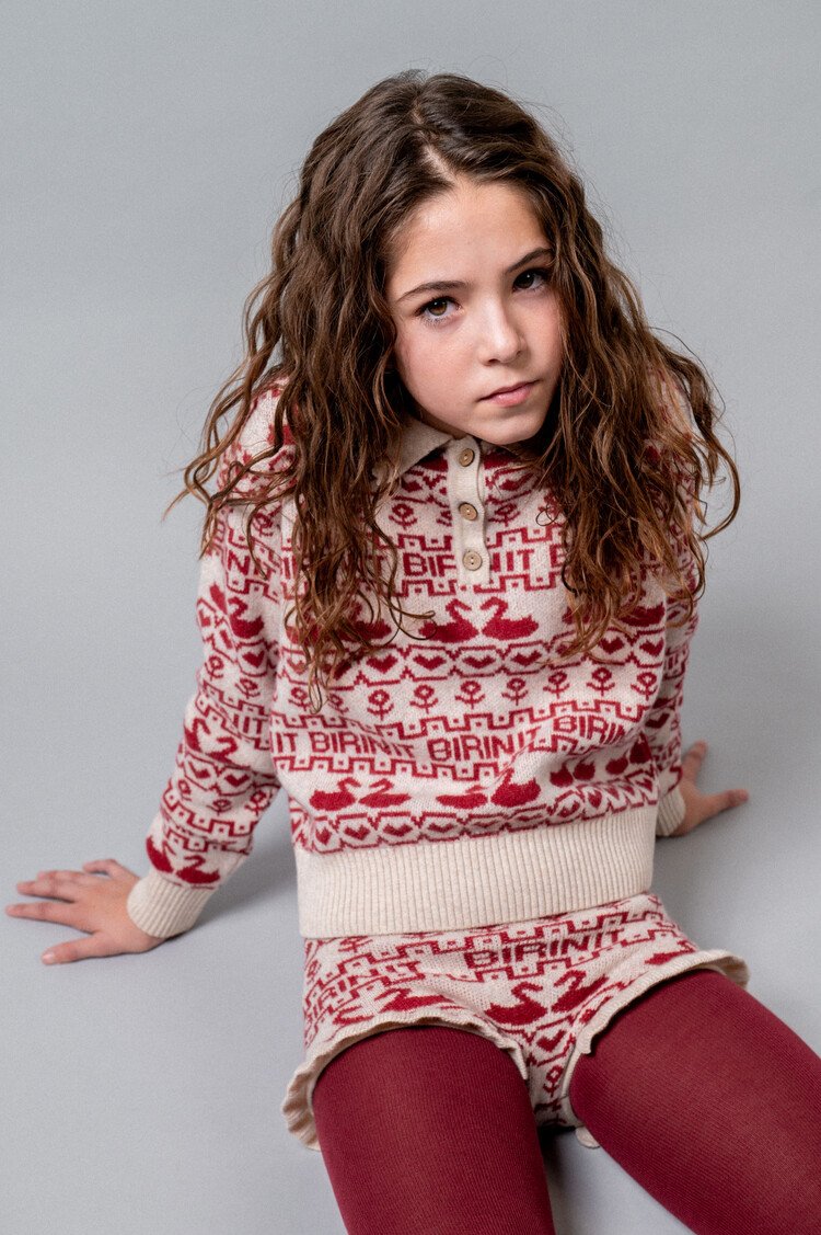 Birinit Cherry Ducks Sweater - Punto