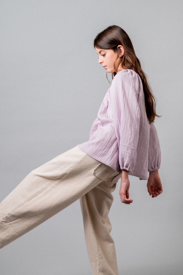 Birinit Long Denim Pants - Ivory
