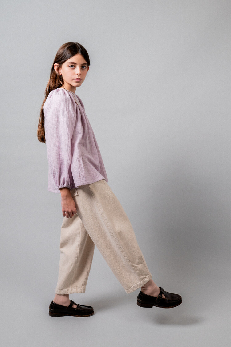Birinit Long Denim Pants - Ivory