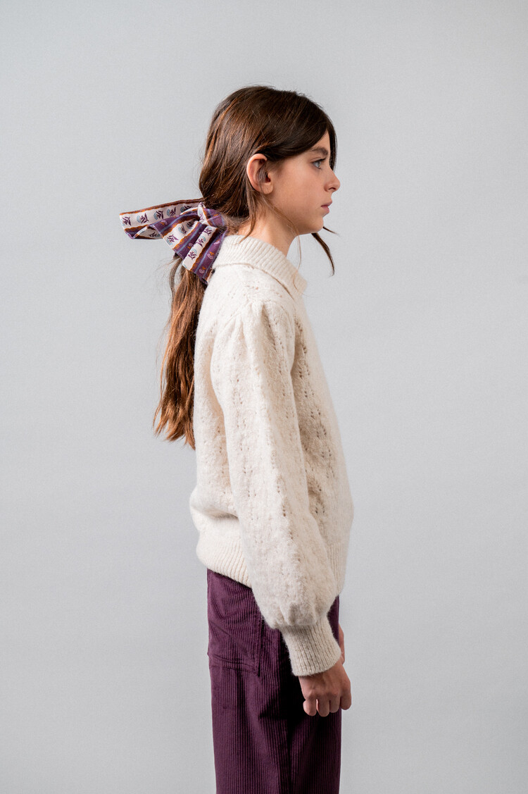Birinit Biri V-neck Sweater - Ivory Punto