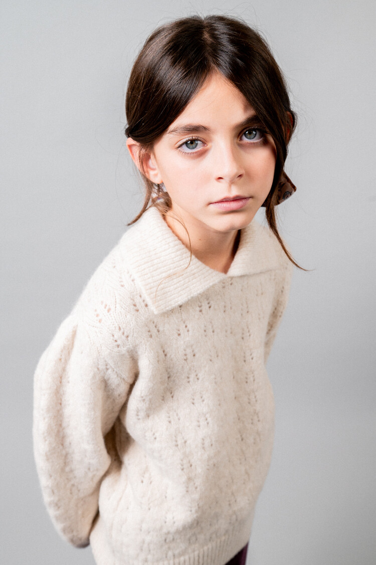 Birinit Biri V-neck Sweater - Ivory Punto