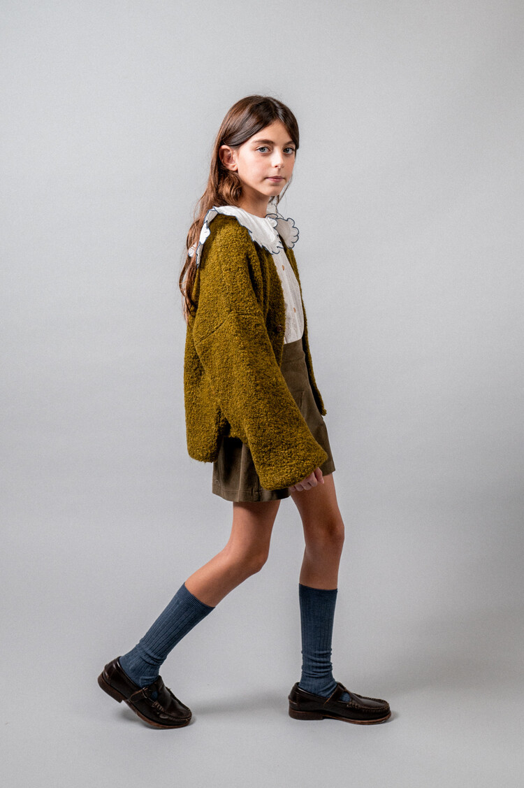 Birinit Corduroy Mini Skirt - Khaki