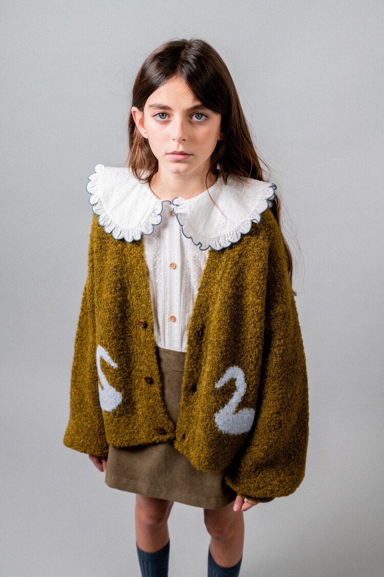 Birinit Corduroy Mini Skirt - Khaki