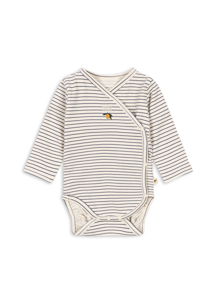 Konges Sløjd Basic LS Newborn Body - Stripe Como