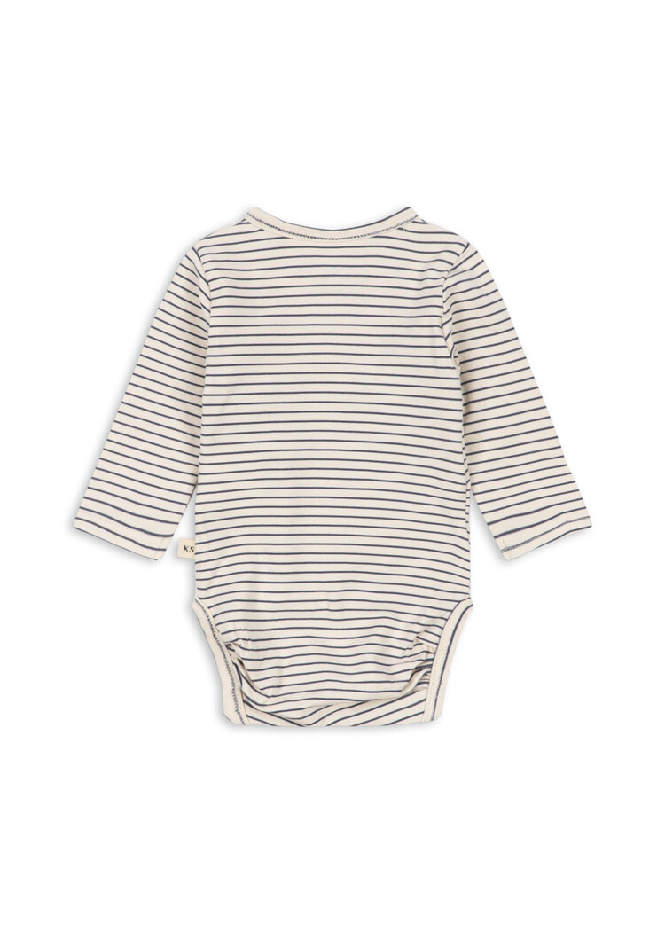 Konges Sløjd Basic LS Newborn Body - Stripe Como