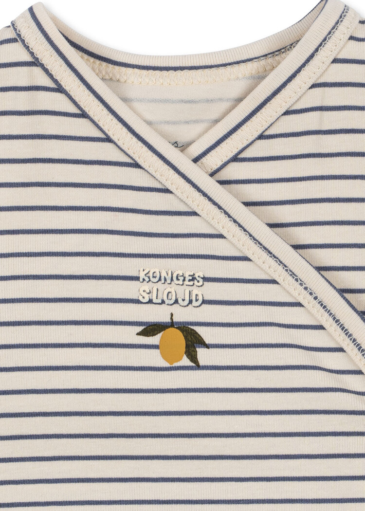Konges Sløjd Basic LS Newborn Body - Stripe Como