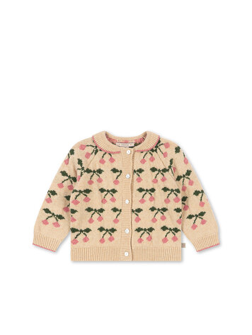 Konges Sløjd Belou Collar Cardigan - Cherry