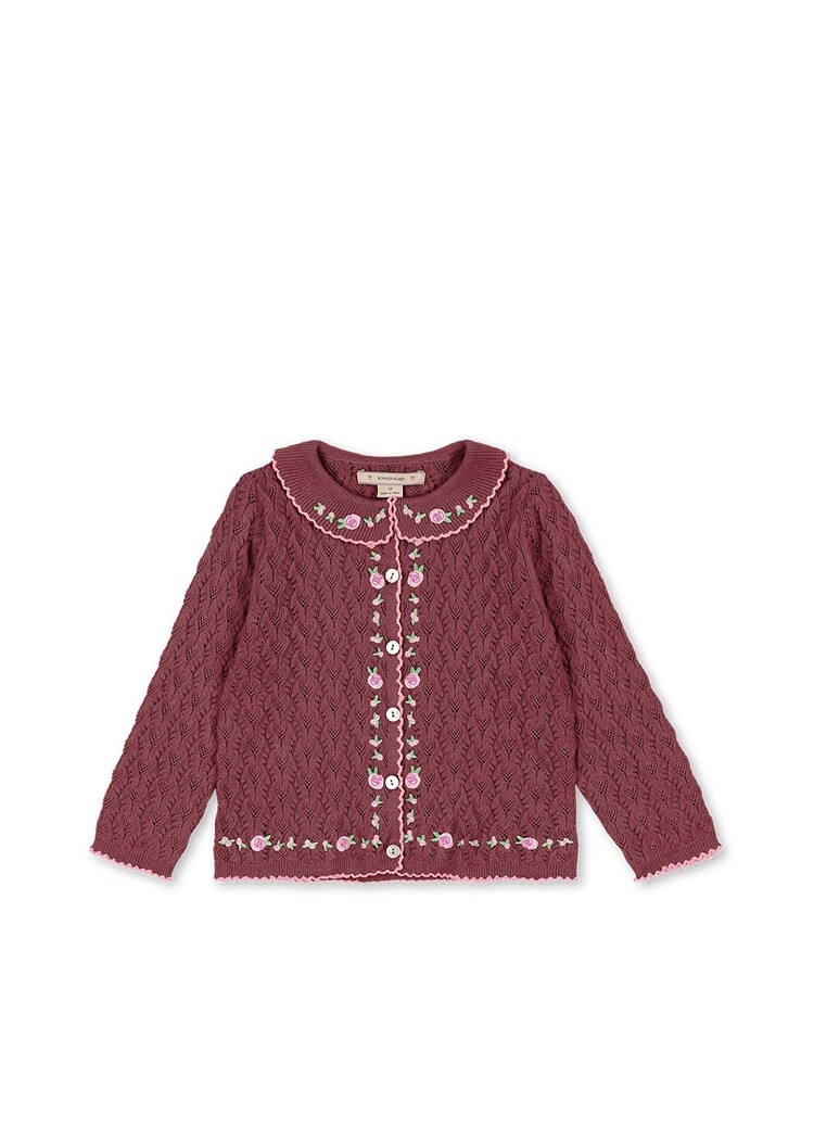 Konges Sløjd Rosier Cardigan - Pomegranate