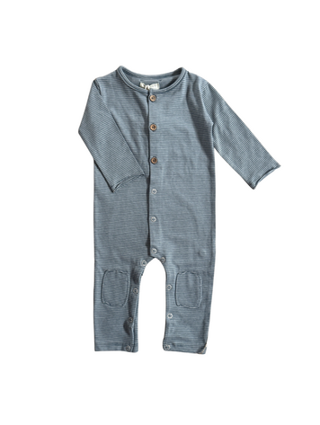 Nixnut Butt Onesie - Snow Stripe