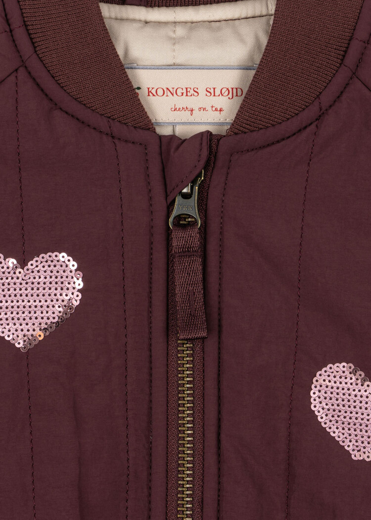 Konges Sløjd Juno Sequin Bomber Jacket - Decadent Chocolate