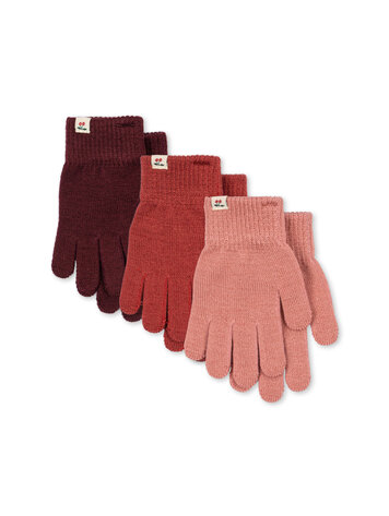 Konges Sløjd 3 Pack Filla Gloves - Rose Mix