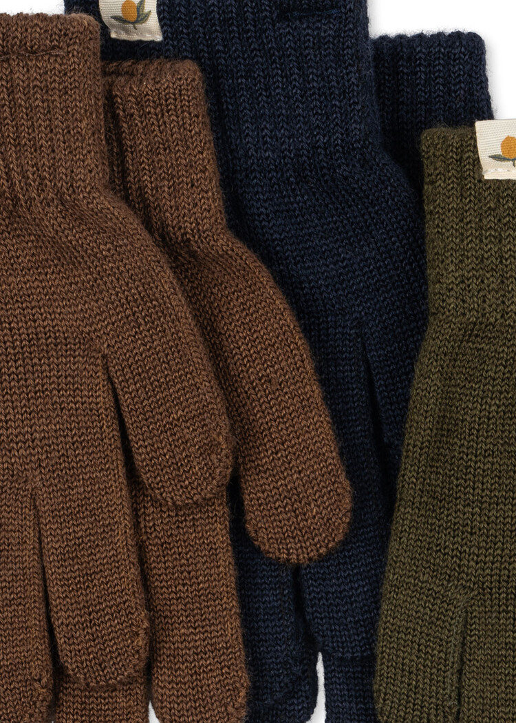 Konges Sløjd 3 Pack Filla Gloves - Forest Mix