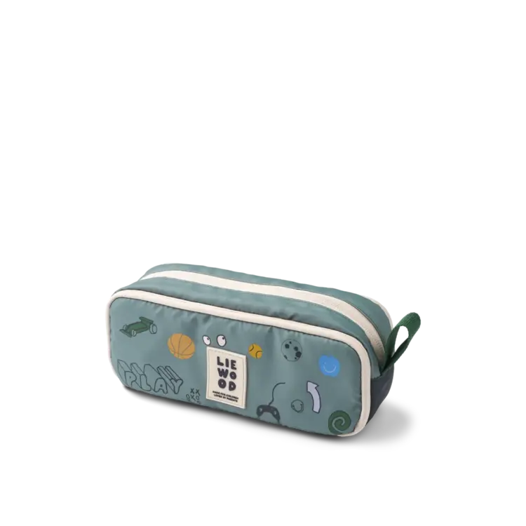Liewood Cindy Pencil Case - Play/Dusty Peppermint