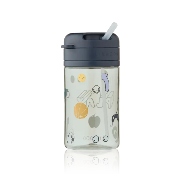 Liewood Pavia Tritan Straw Cup 500 ml - Play/Dusty Peppermint