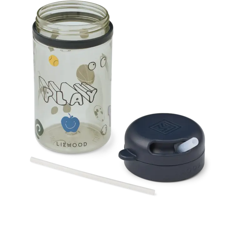 Liewood Pavia Tritan Straw Cup 500 ml - Play/Dusty Peppermint