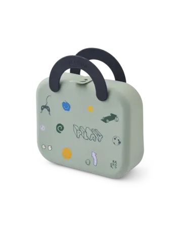Liewood Elara Opvouwbare Lunchbox - Play/Dusty Peppermint