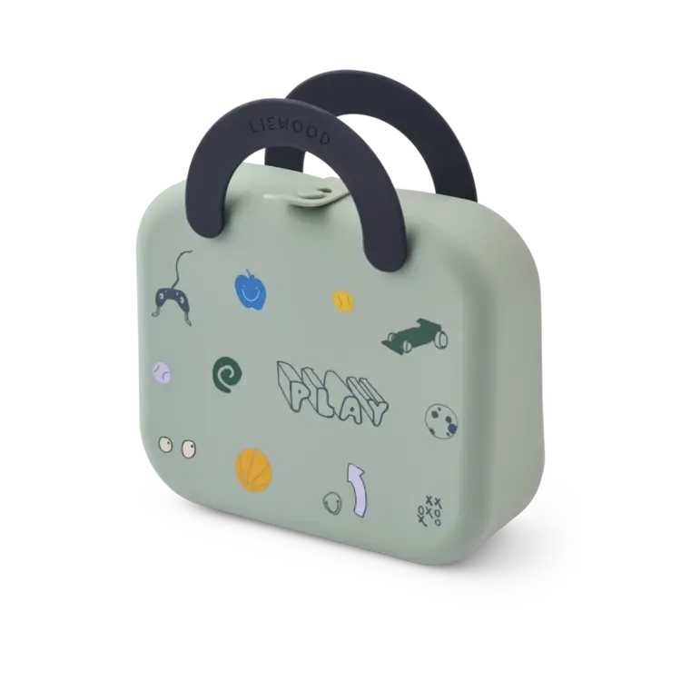 Liewood Elara Foldable Lunchbox - Play/Dusty Peppermint