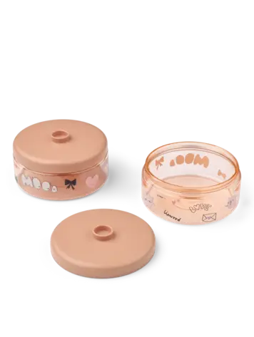 Liewood Dominique Baby Food Tritan Boxes 500ml 2-Pack - Mood/Pale Tuscany