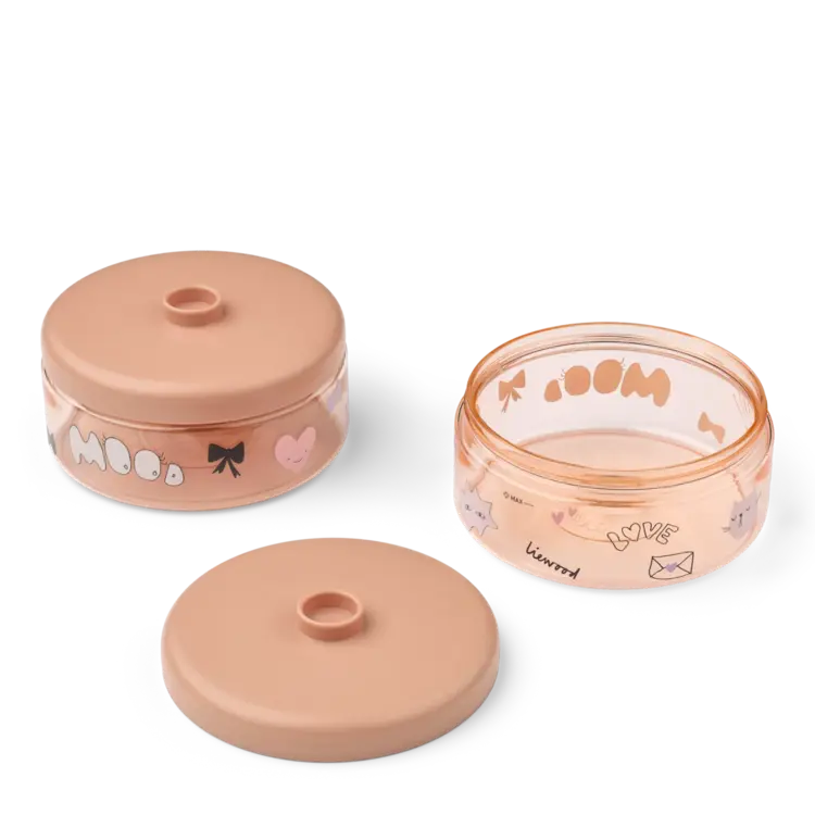 Liewood Dominique Baby Food Tritan Boxes 500ml 2-Pack - Mood/Pale Tuscany