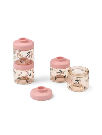Liewood Dominique Baby Bewaardoosjes 100ml 4-Pack - Cherry Heart/Rosey