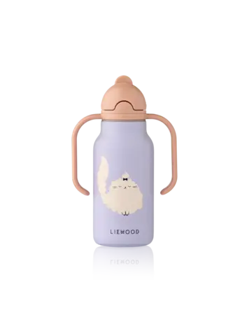 Liewood Kimmie Drinkfles 250ml - Cat/Warm Lilac