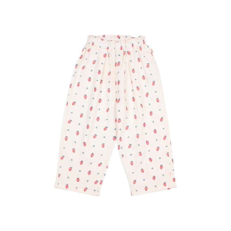 Buho Strawberry Pants - Cream Pink
