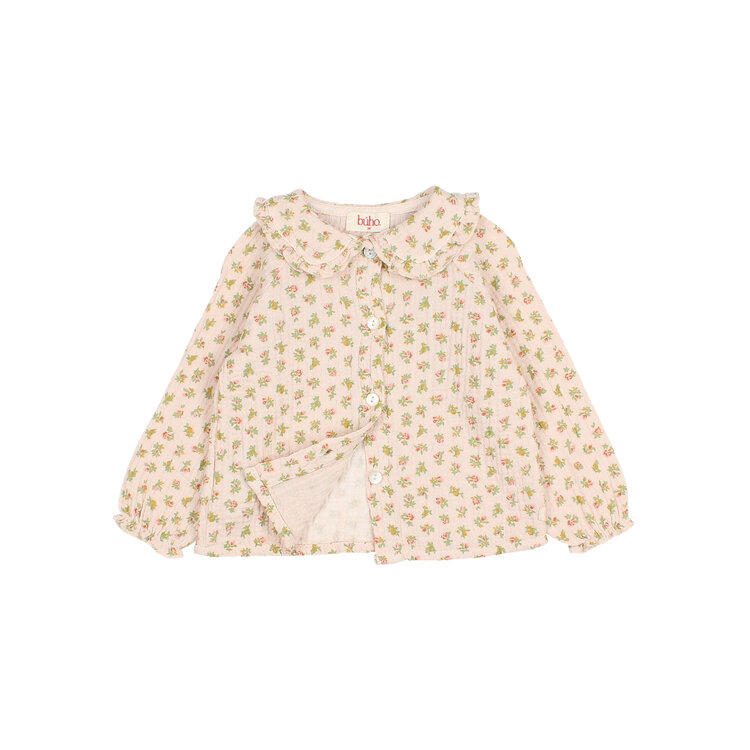 Buho Cottage Blouse - Cream Pink