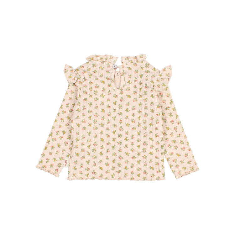 Buho Cottage Rib T-shirt - Cream Pink