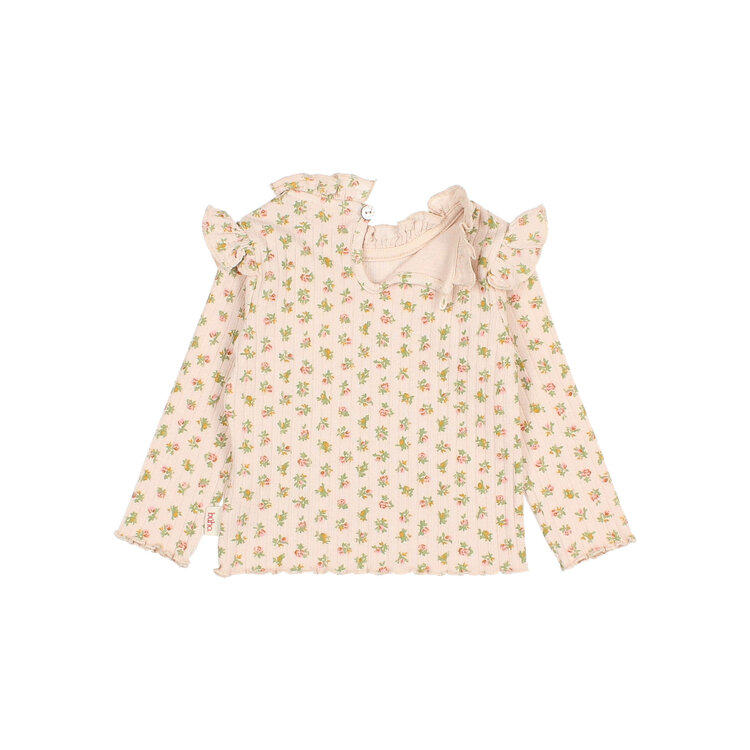 Buho Cottage Rib T-shirt - Cream Pink