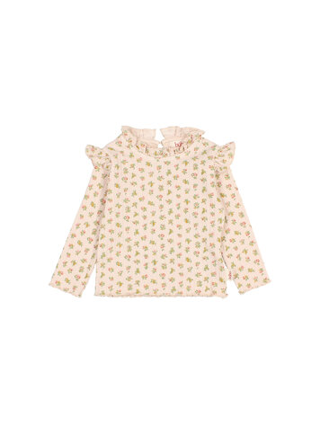 Buho Cottage Rib T-shirt - Cream Pink