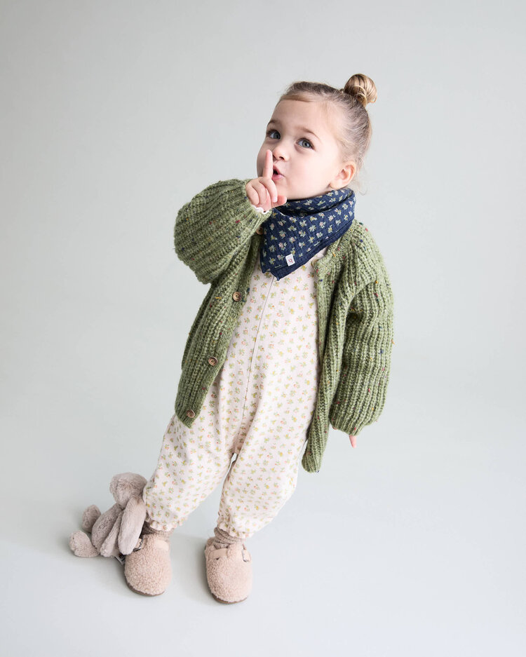 Buho Cottage Dungaree - Cream Pink
