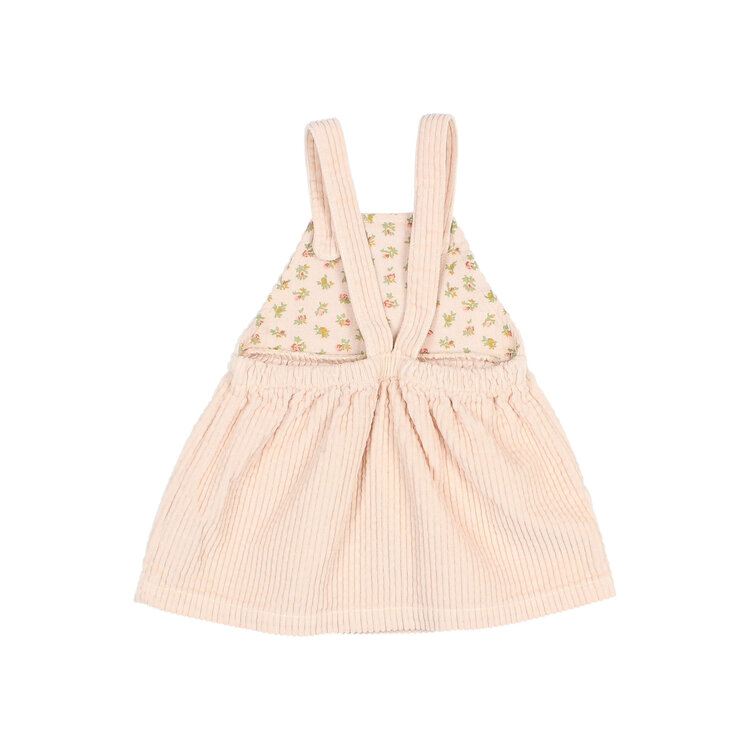 Buho Corduroy Dress - Cream Pink