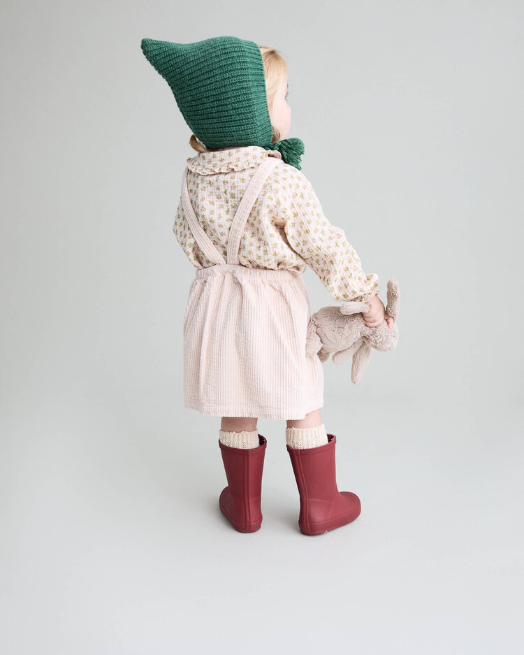 Buho Corduroy Dress - Cream Pink