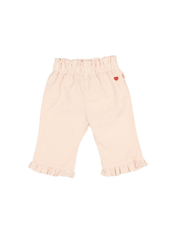 Buho Soft Velour Pants - Cream Pink