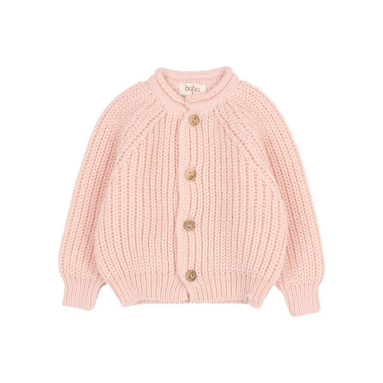 Buho Soft Knit Cardigan - Rose