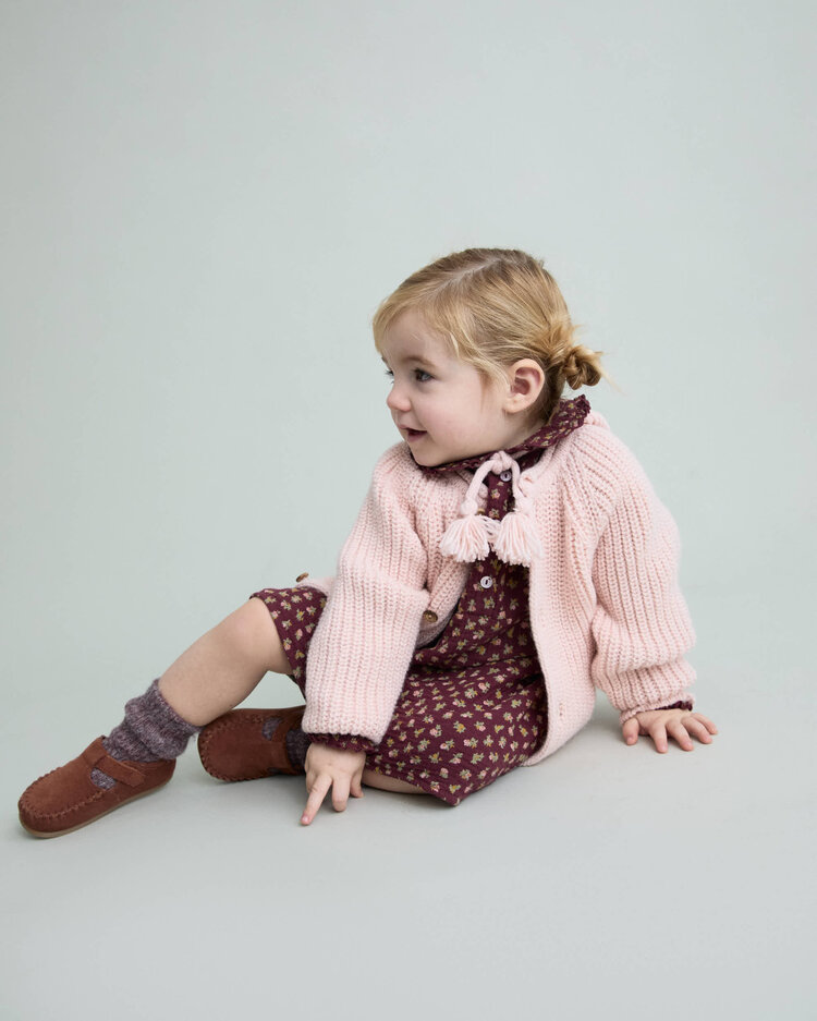 Buho Soft Knit Cardigan - Rose