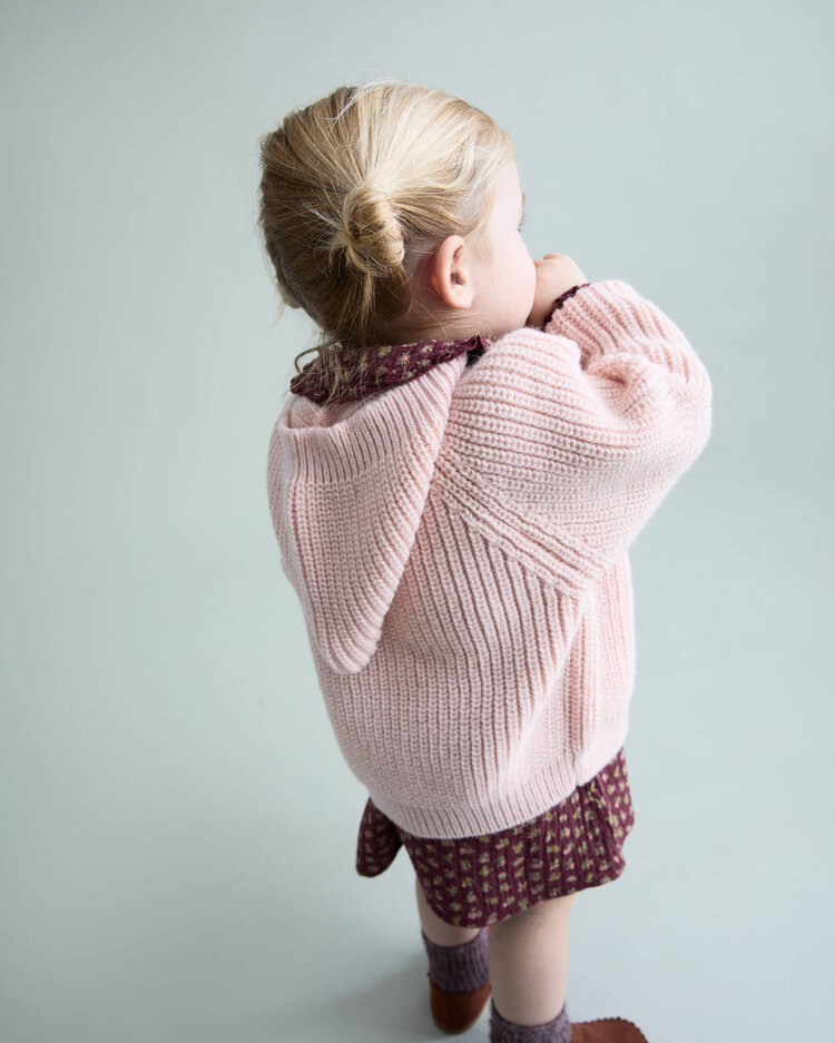 Buho Soft Knit Cardigan - Rose