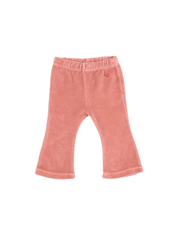 Buho Velvet Legging Flare - Peony