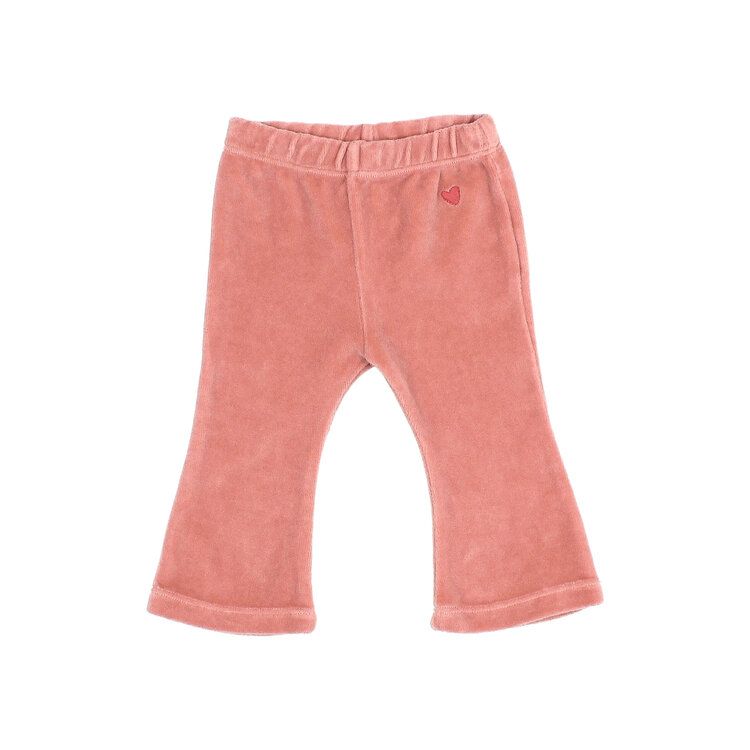 Buho Velvet Legging Flare - Peony