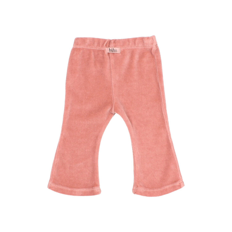 Buho Velvet Legging Flare - Peony