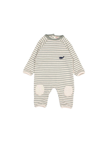 Buho Soft Stripes Jumpsuit - Eucalyptus