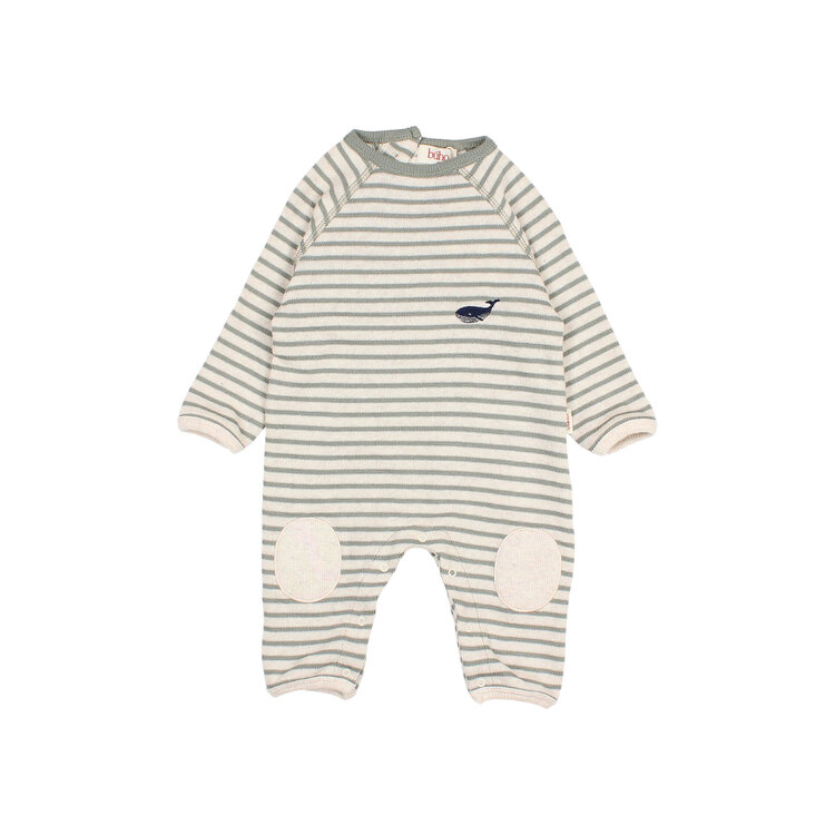 Buho Soft Stripes Jumpsuit - Eucalyptus