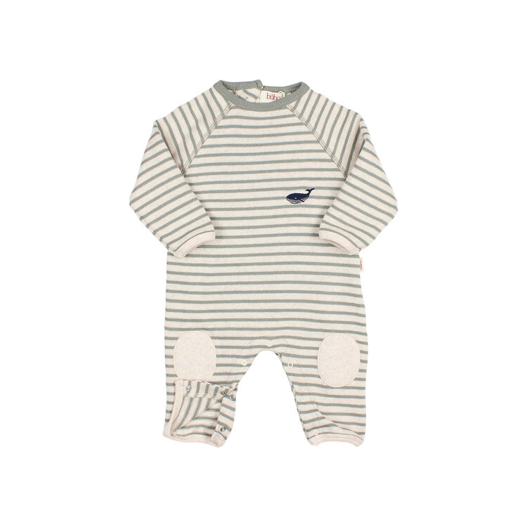 Buho Soft Stripes Jumpsuit - Eucalyptus