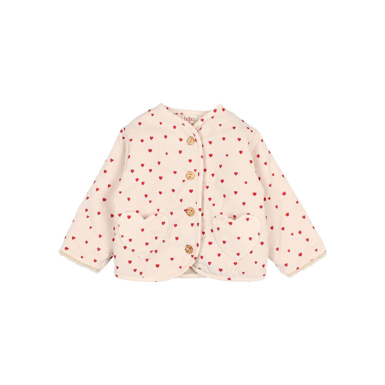 Buho Mini Cuore Jacket - Cream Pink