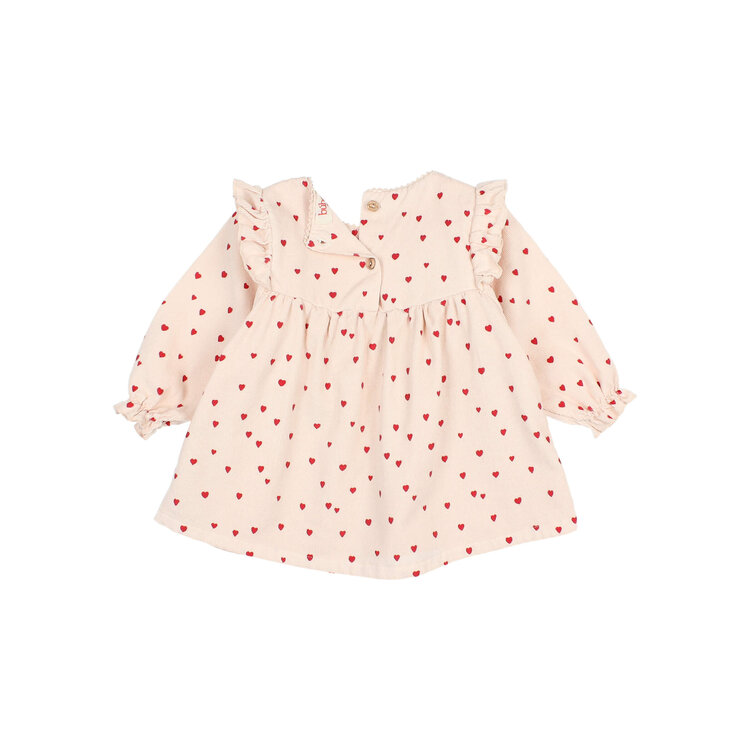 Buho Mini Cuore Dress - Cream Pink