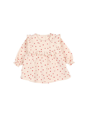 Buho Mini Cuore Dress - Cream Pink