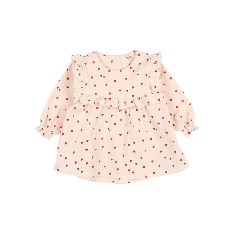 Buho Mini Cuore Dress - Cream Pink