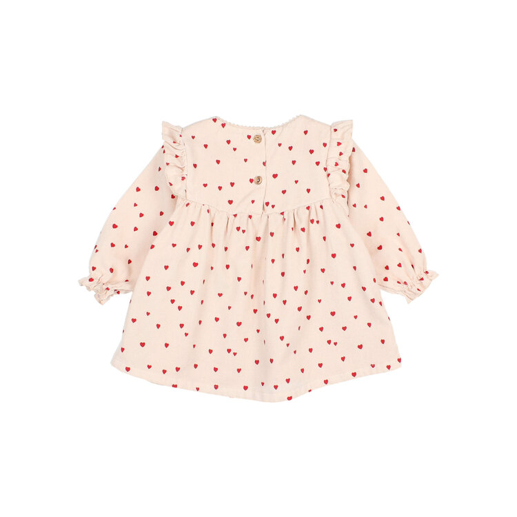 Buho Mini Cuore Dress - Cream Pink
